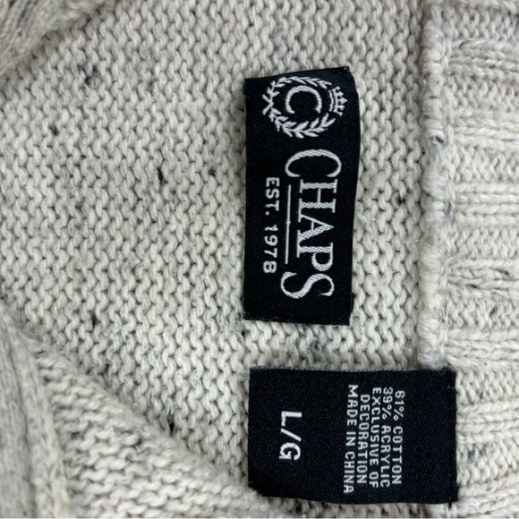 Chaps Elbow Patch Sweater - Picture 5 of 7